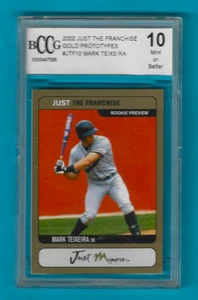 MARK TEIXEIRA #JTF10  JUST THE FRANCHISE GOLD ROOKIE CARD BCCG 10 - Picture 1 of 1