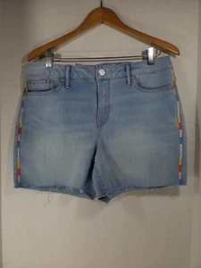 Pantalones cortos de fin de semana para mujer Seven7, talla 12, dobladillo crudo, lavado ligero ICY2, nuevos con etiquetas - Imagen 1 de 9