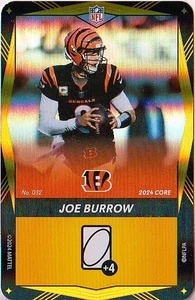 JOE BURROW #032 2024 UNO Elite Core Edition NFL - FOIL PARALLEL - Picture 1 of 1