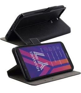 Exclusive Klapp Tasche Handyhülle Bumper Book Case Etui für Huawei Y5 (2018) - Photo 1/9