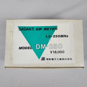 Saga Electronics SAGANT DM-250 1.5MHz~250MHz Dip Meter Original Box NO MANUAL - Bild 1 von 24