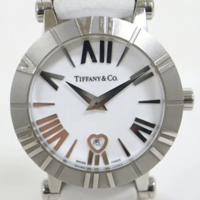 TIFFANY&Co. Reloj de cuarzo Atlas esfera blanca Z1300 SS Z 1300.11.11 A20 A41A Foto 1 de 4