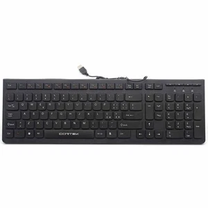 Slim Wired USB Keyboard For Office Economic PC - Picture 1 of 5