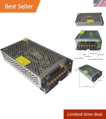 Fuente de alimentación 12V 15A 180W 110V/220V convertidor CA a CC 12Voltios 15Amp 10A 5A Foto 1 de 4