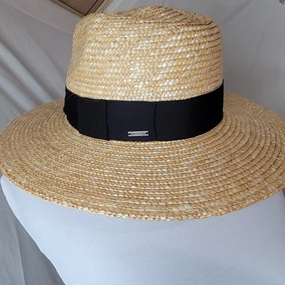 Brixton Joanna Hat XS Honey Straw Wide Brim Sun Hat Women’s Boho Summer Fashion  - Image 1 of 4