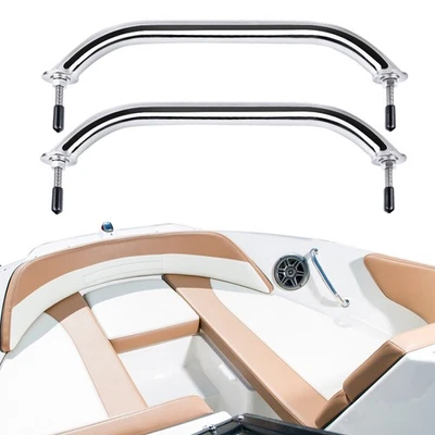 12 Stück 2X Stahl-Boots-/Tür-/Lkw-Griffe Für Wohnmobil-Marine-Edelstahlgriff / - Bild 1 von 4