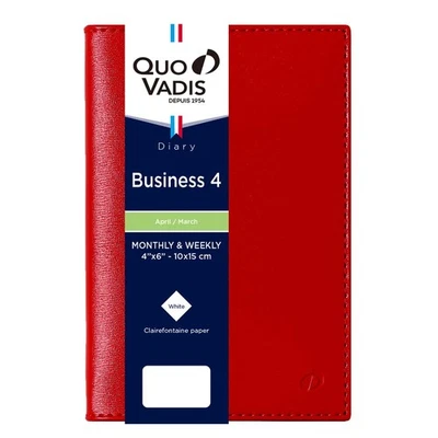 Quo Vadis Planner Starting April 2025 Business 4/Soho Diary Weekly Vertical 669 - Image 1 of 4