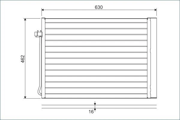 Condenser, air conditioning VALEO 814367 - Image 1 of 1