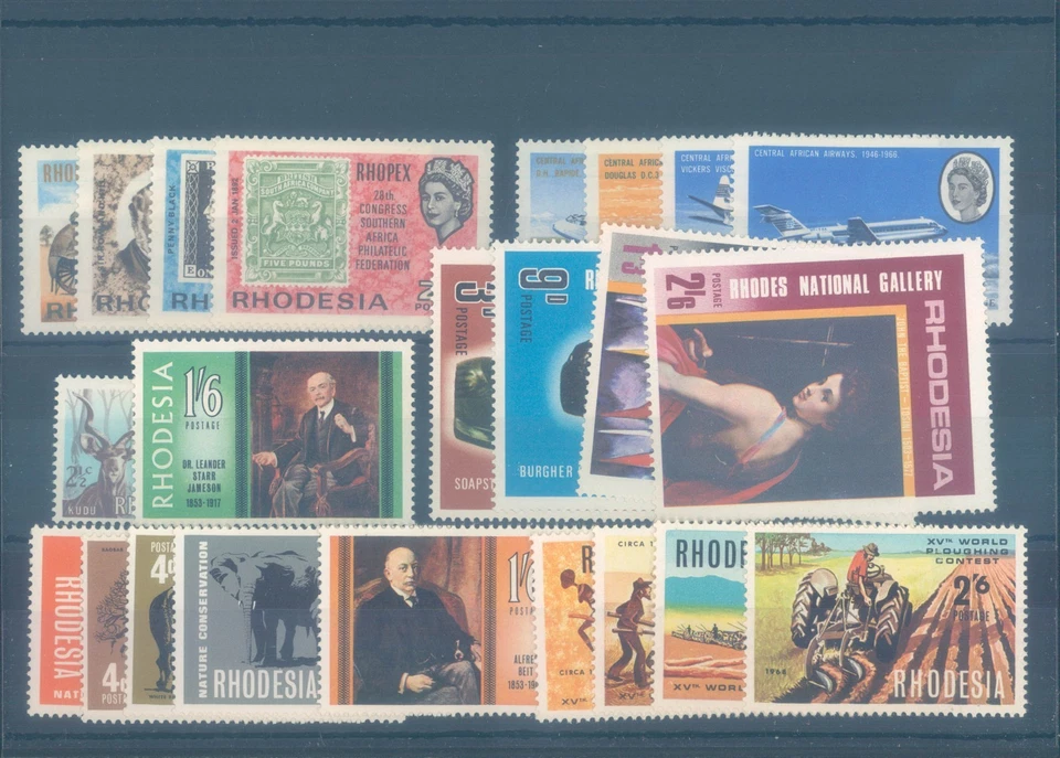 RHODESIA 1966-1968 various MNH stamps - Image 1 of 1