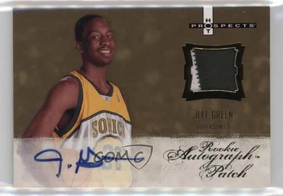 2007-08 Fleer Hot Prospects /399 Jeff Green #129 RPA Rookie Patch Auto RC - Image 1 of 2