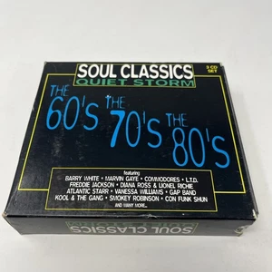 SOUL CLASSICS QUIET STORM THE 60's The 70's The 80's" 3 CD Box Set - Imagen 1 de 12