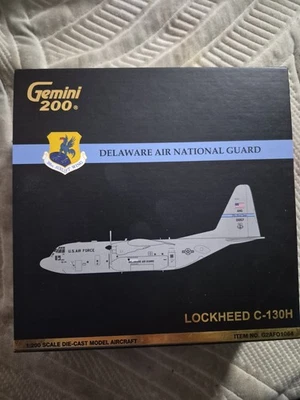 G2AFO1064 GeminiJets C-130H Hercules 1/200 Model #90-1057 USAF 166th AW DE ANG - Image 1 of 4
