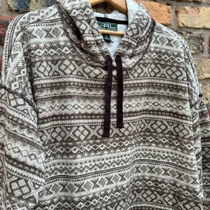 Lauren Ralph Lauren Active Womens Aztec Fleece Pullover Hoodie Jacket Size 2X - Picture 1 of 10