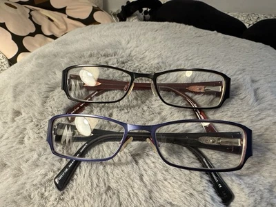 Juego de 2 monturas de gafas rojas o muertas de diseñador vintage 42 25054668/42 25054675 Foto 1 de 4