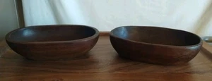 MCM Wooden Bowls 2 Of Them - Picture 1 of 4