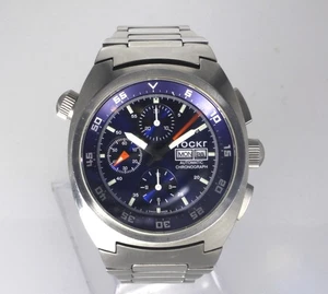 TOCKR 45MM 4447 SWISS VALJOUX CHRONOGRAPH BLUE DIAL LIMITED 500 PCS - Picture 1 of 7
