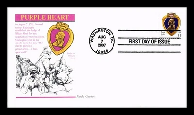 PANDA CACHETS FIRST DAY COVER PURPLE HEART BADGE OF MILITARY MERIT - Image 1 of 2