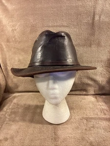 Vintage HH Henschel Leather Indiana Jones Safari Hat Size XL NWT - Imagen 1 de 10