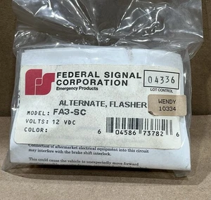 Intermitente de barra de luz alterna original Federal Signal FA3-SC nuevo stock antiguo sellado - Imagen 1 de 6