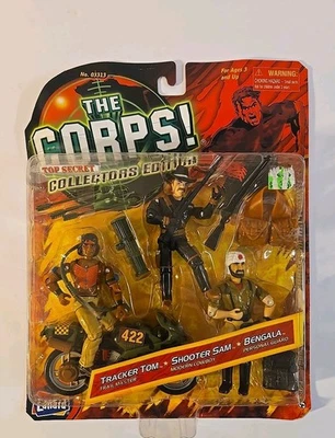The Corps! Lanard Tracker Tom Shooter Sam Bengala Action Figure Set Collectors  - Image 1 of 4