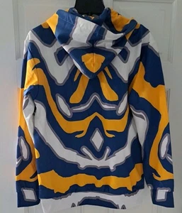 Neu mit Etikett True Buffalo Large Buffalo Sabres Zoobaz-ähnlicher Hoodie blau gelb weiß grau - Bild 1 von 6