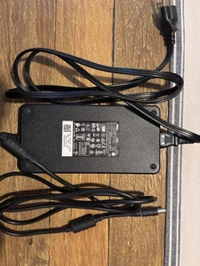 Genuine OEM Dell 240W 19.5V 12.3A AC Adapter Charger LA240PM160 - Picture 1 of 2