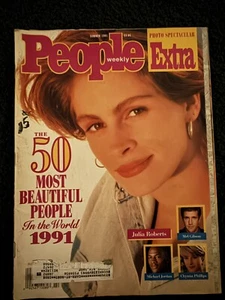 People Weekly Summer 1991, 50 Most Beautiful, Julia Roberts Cover - Imagen 1 de 2