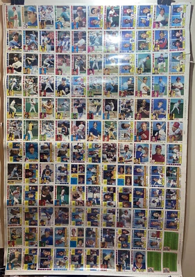 Hoja de béisbol Topps 1984 vintage sin cortar. 132 tarjetas. HOFs y All-Stars Foto 1 de 4