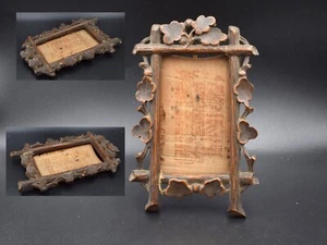 Hand Carved 1900s ! Antique wood Frame Box Photo vtg American Victorian art old - Picture 1 of 20