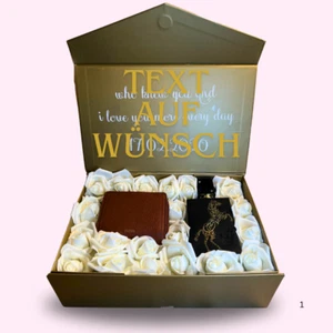 Geschenkbox mit LattafaLail Maleki und Fossil Geldbörse, Geschenkidee - Bild 1 von 4