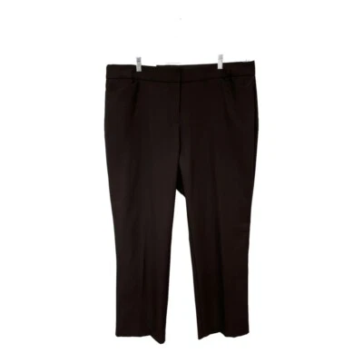 JM Collection NWT Women's 20W Boot Cut Trouser Dress Pants Brown Stretch Pockets - Image 1 of 4