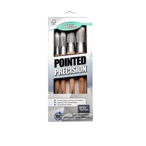 Axus Grey Series Spitz Präzisionsbürsten-Set 4-teilig - Bild 1 von 1