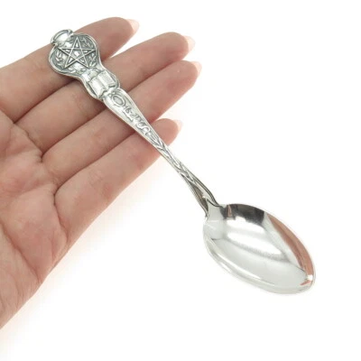 WATSON CO. Sterling Silver Antique Order of the Eastern Holy Bible Coffee Spoon - Image 1 of 4