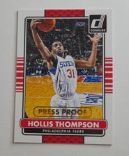 2014-15 Panini Donruss Hollis Thompson NBA 76ers Gold Press Proof /10 Card #154