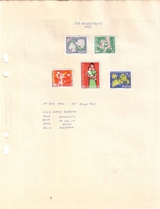 Switzerland Pro Juventute 1963 youth 5 stamps medicine - Picture 1 of 1