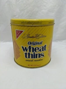 Vintage 1987 Nabisco Limited Edition Original Wheat Thins Empty Tin - Picture 1 of 9