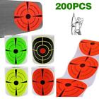 200-pcs Shooting Target Stickers Roll Fluorescent Self Adhesive Paper P6G1