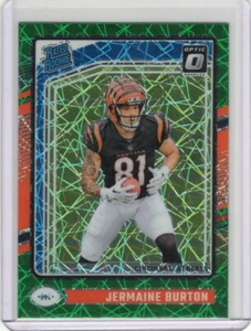 2024 Panini Donruss Optic Jermaine Burton Green Velocity Prizm Rated Rookie  - Picture 1 of 2