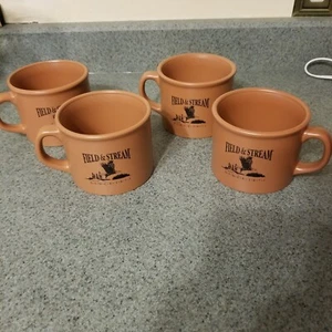 Field & Stream Kaffeebecher 4er Set Flying Eagle übergroße Keramik Kaffeetassen - Bild 1 von 3