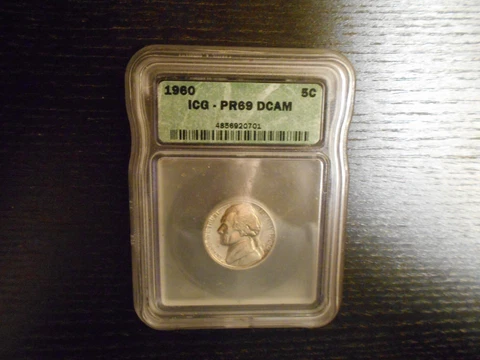☆ 1960 PR69 DCAM Jefferson Nickel PROOF FS 5c - by ICG (PCGS Guide $2,500) ☆ Cover