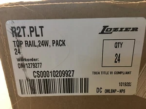 Lozier R2T.PLT Top Rail 24W Pack 24 Pack of 24 TSCA Title VI Compliant - Picture 1 of 3