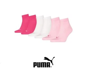 Puma - Calcetines - cuarto - 6 pares - rosa blanco rosa - rosa dama - talla 39/42 - Imagen 1 de 1