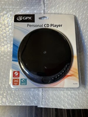 GPX Disc CD Player Stereo Earbuds Model PC101B Player Shuffle play LCD Display - Image 1 of 2