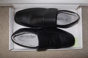 mens black leather formal shoes size 8 - Picture 1 of 3
