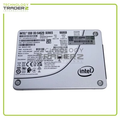 P40503-B21 HPE 960GB SATA 6Gb MU 2.5" SSD P45082-002 P41528-001 SSDSC2KG960GZP - Image 1 of 2