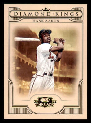 2008 Donruss Threads Diamond Kings #26 Hank Aaron (ref 234249) - Image 1 of 2