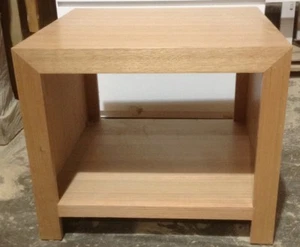 Lamp Table, Morgan, Tassie Oak,500x500 - Picture 1 of 3