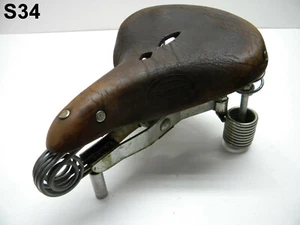 Vintage Lepper Primus Brown Herren Leder Sattel (S34) - Picture 1 of 9