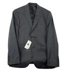 Hardy Amies Gray Charcoal Wool Mens Blazer Size 38R Nwt