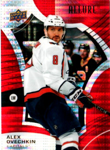 ALEX OVECHKIN 21-22 ALLURE RED RAINBOW REFRACTOR SP CARD # 43 CAPITALS 2021-22